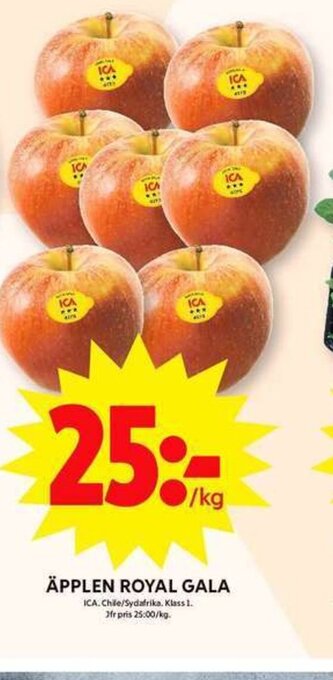 ICA Maxi ÄPPLEN ROYAL GALA erbjuda