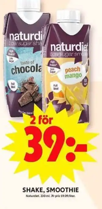 ICA Maxi SHAKE, SMOOTHIE erbjuda