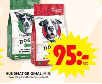 ICA Maxi HUNDMAT ORIGINAL, MINI erbjuda