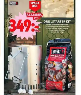 ICA Maxi GRILLSTARTER KIT Weber, erbjuda