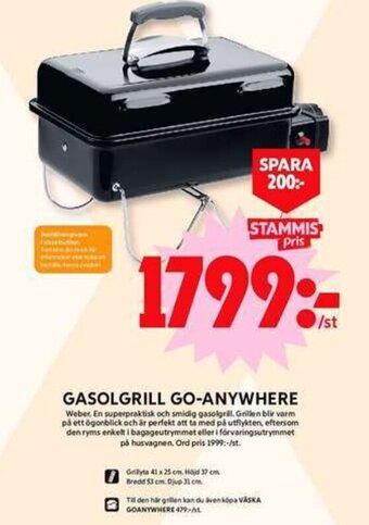 ICA Maxi GASOLGRILL GO-ANYWHERE erbjuda