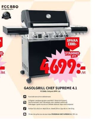 ICA Maxi GASOLGRILL CHEF SUPREME 4.1 erbjuda