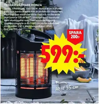 ICA Maxi TERRASSVÄRMARE MONZA erbjuda