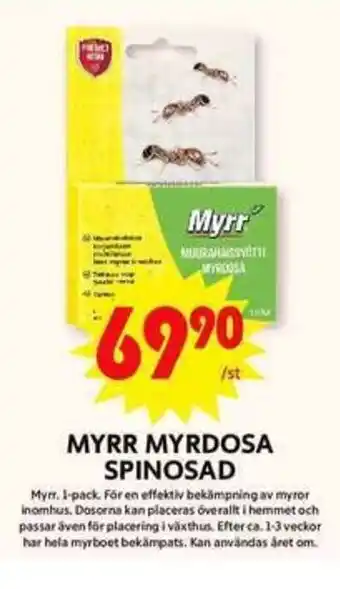 ICA Maxi MYRR MYRDOSA SPINOSAD erbjuda