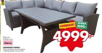 ÖoB LOUNGESET NAPOLI erbjuda