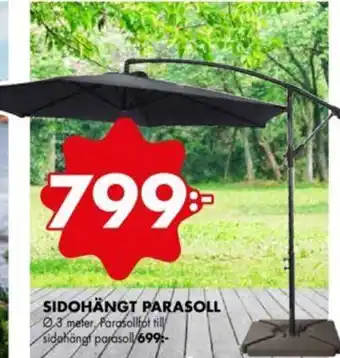 ÖoB SIDOHÄNGT PARASOLL 03 meter, erbjuda