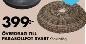 ÖoB ÖVERDRAG TILL PARASOLLFOT SVART erbjuda