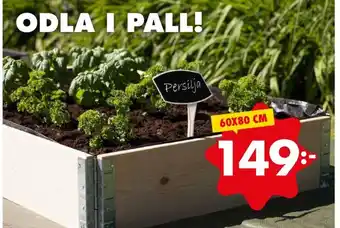 ÖoB PALLKRAGE GÖR DET ENKELT ATT ODLA - ÄVEN PÅ BALKONGEN! erbjuda