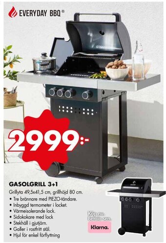 ÖoB GASOLGRILL 3+1 erbjuda