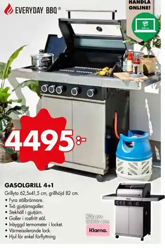ÖoB GASOLGRILL 4+1 erbjuda
