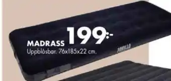ÖoB MADRASS Uppblåsbar. 76x185x22 cm. erbjuda
