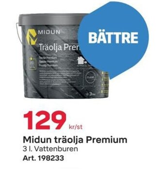 Byggmax Midun träolja Premium erbjuda