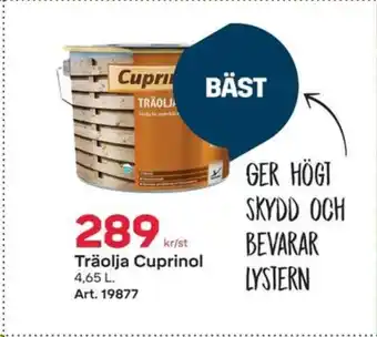 Byggmax Cuprinol träolja erbjuda