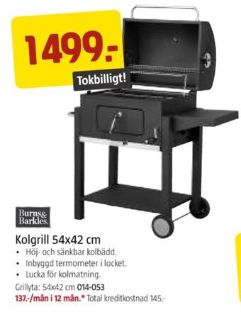 Jula Burns & barkles grill erbjuda