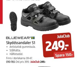 Jula Bluewear säkerhetsskor erbjuda