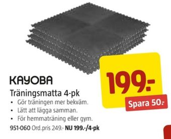 Jula Kayoba träningsmatta erbjuda