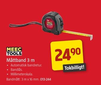 Jula Meec tools måttband erbjuda