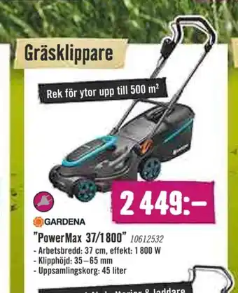 Hornbach Gardena gräsklippare erbjuda