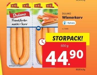 Lidl Wienerkorv erbjuda