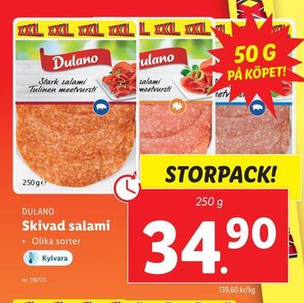 Lidl Skivad salami erbjuda