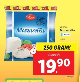 Lidl Mozzarella erbjuda