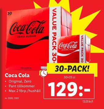 Lidl Coca cola erbjuda