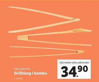 Lidl Grilltång i bambu erbjuda