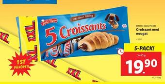 Lidl Croissant med nougat erbjuda