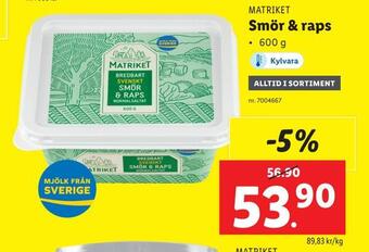 Lidl Smör & raps erbjuda