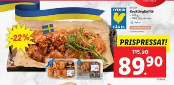 Lidl Kycklinglårfilé erbjuda