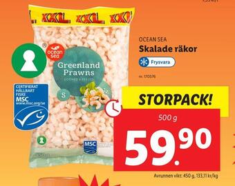 Lidl Skalade räkor erbjuda