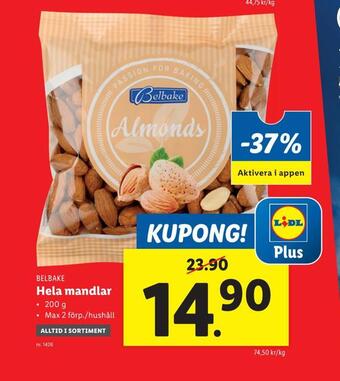 Lidl Hela mandlar erbjuda