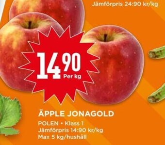 Willys ÄPPLE JONAGOLD erbjuda