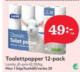 Hemköp Toalettpapper 12-pack erbjuda