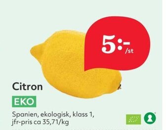 Hemköp Citron erbjuda