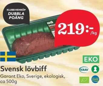 Hemköp Svensk lövbiff erbjuda