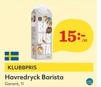 Hemköp Havredryck Barista erbjuda