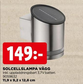Jem&Fix Solcellslampa vägg erbjuda