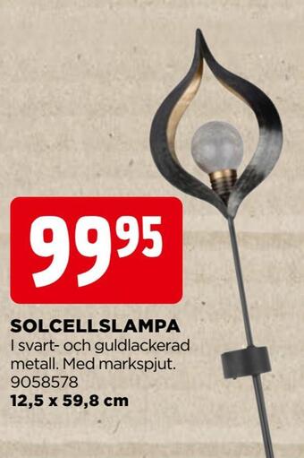 Jem&Fix Solcellslampa erbjuda