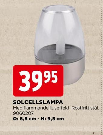 Jem&Fix Solcellslampa erbjuda