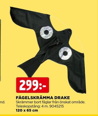 Jem&Fix Fågelskrämma drake erbjuda