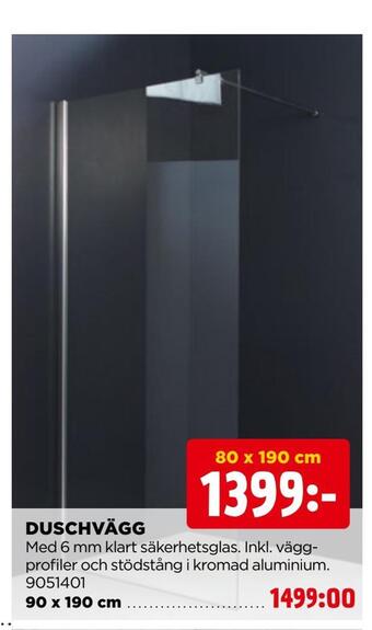 Jem&Fix Duschvägg erbjuda