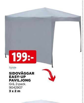 Jem&Fix Sidoväggar easy-up paviljong erbjuda