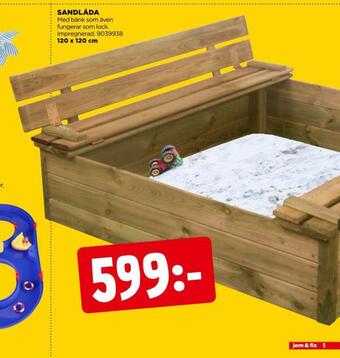 Jem&Fix Sandlåda erbjuda