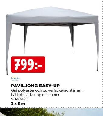 Jem&Fix Paviljong easy-up erbjuda