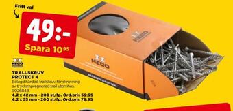 Jem&Fix Trallskruv protect 4 erbjuda