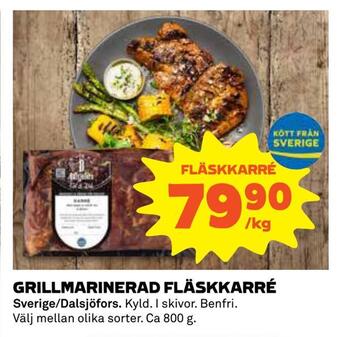 Coop Konsum Grillmarinerad fläskkarré erbjuda