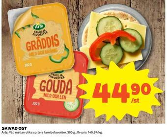 Coop Konsum Skivad ost erbjuda