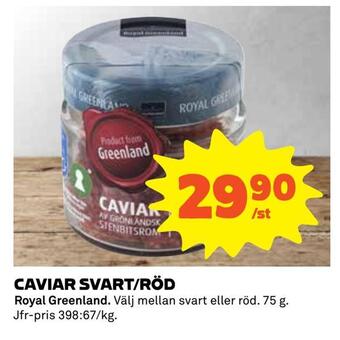 Coop Konsum Caviar svart/röd erbjuda