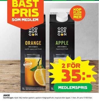 Coop Daglivs Juice erbjuda